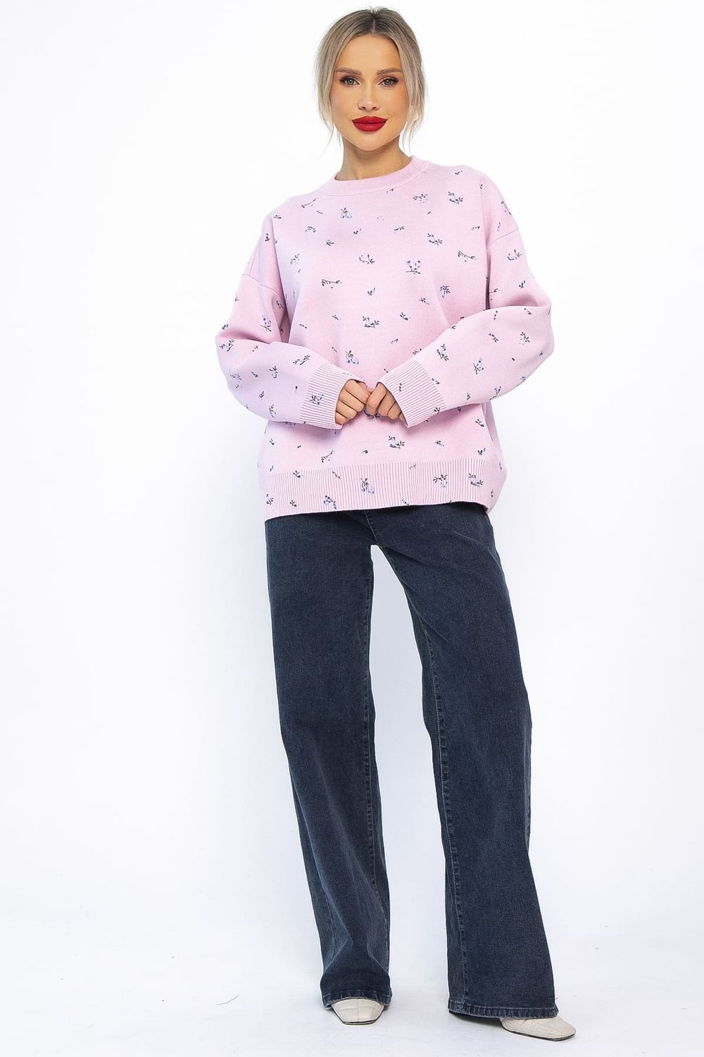 Свитер оверсайз Анита (сиреневый) Б14760-1М LT Collection