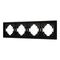 Рамка пластиковая FRM-TENDO-PL-4-BK Arlight 053848
