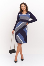 Платье С 1559/т.синий-индиго-графит