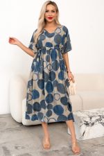 Платье  Лейла (голубой/бежевый)-48-50р-р Р11-1243 Nikol