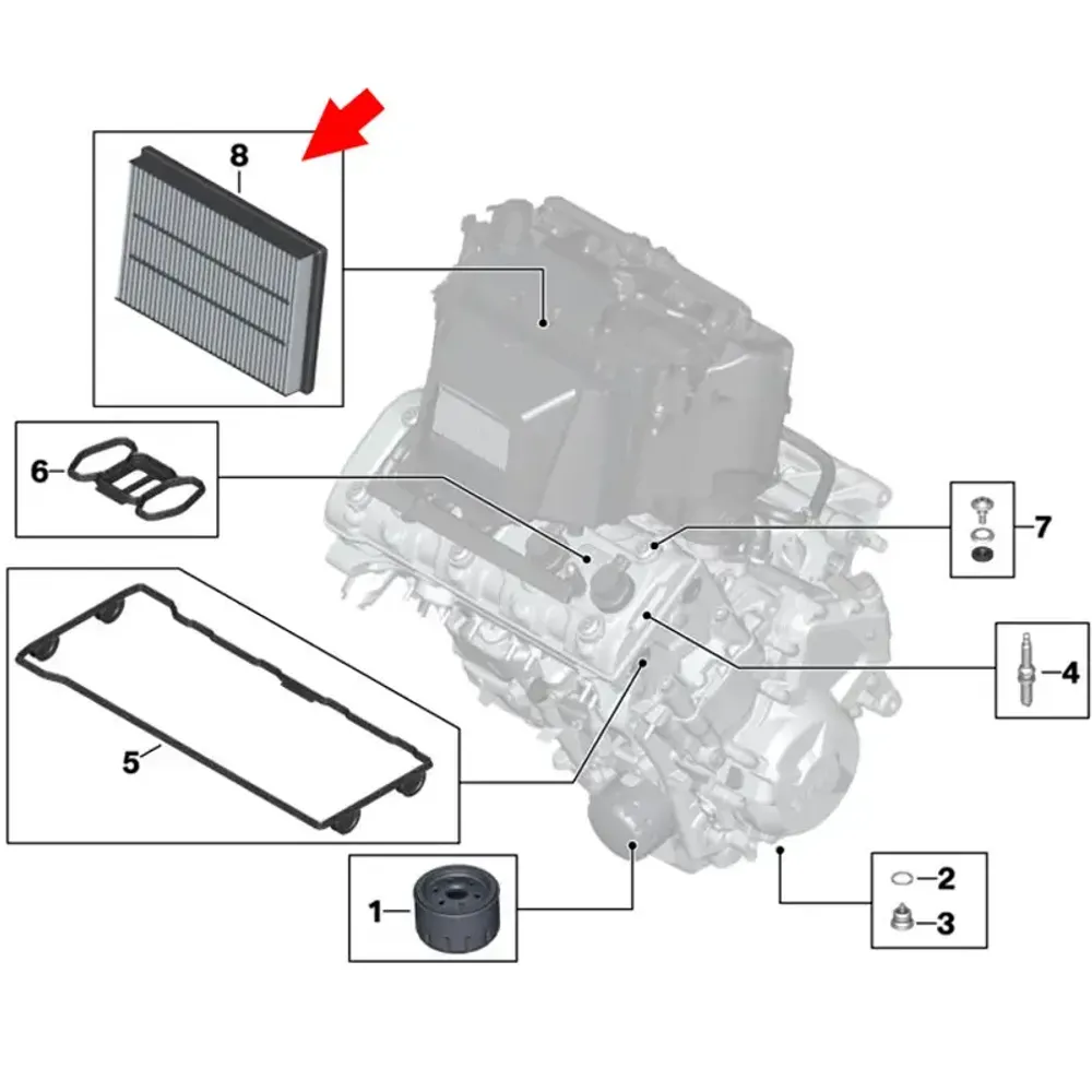 BMW 13717717842 Воздушный фильтр