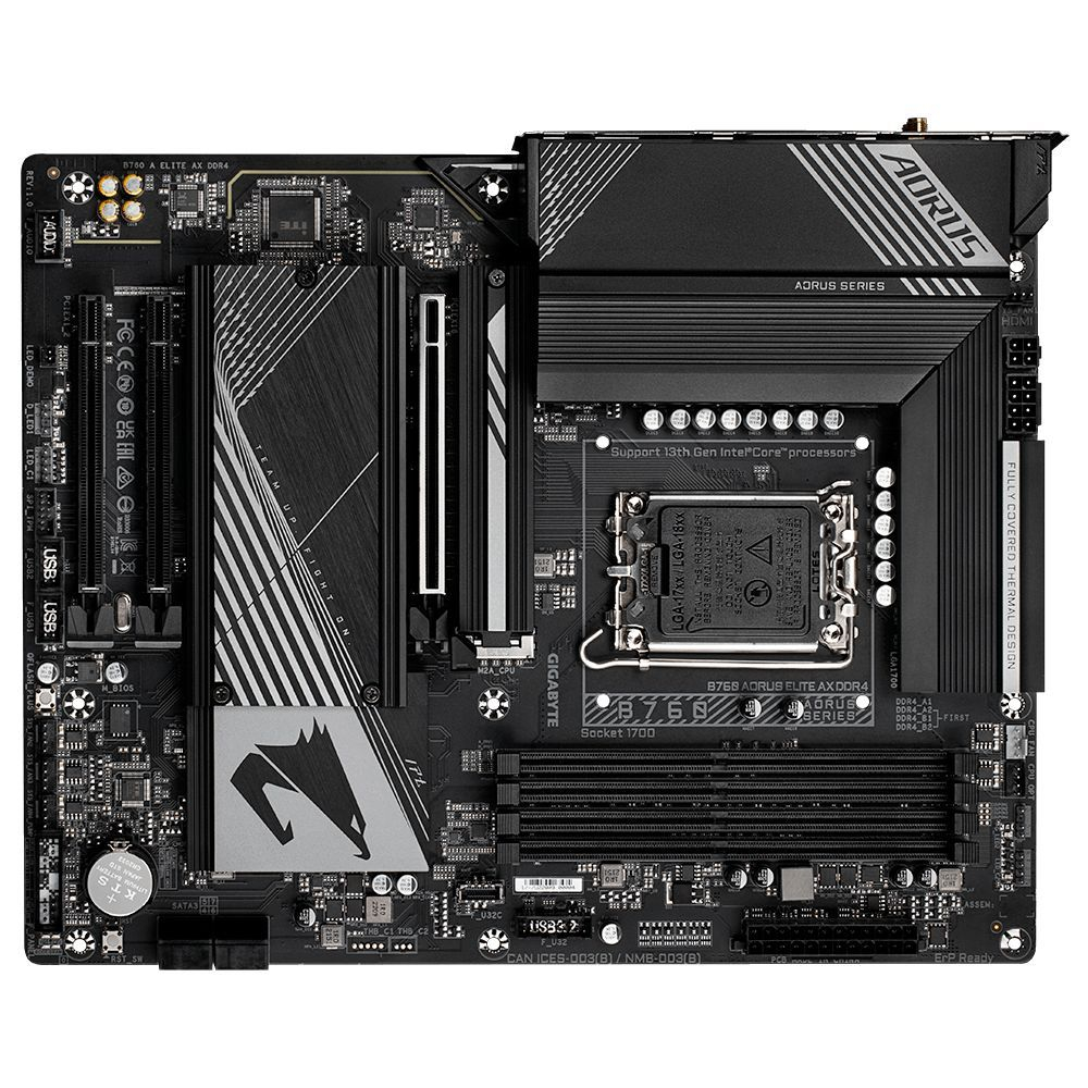 S-1700 Материнская плата Gigabyte B760 AORUS ELITE AX DDR4