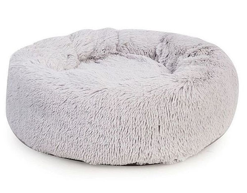 Лежанка МЯГКАЯ КРУГЛАЯ ПУХЛАЯ 58х20 Perseiline ЛМ-50 Светло-серый Лежанка МЯГКАЯ КРУГЛАЯ ПУХЛАЯ 58х20 Perseiline ЛМ-50 Светло-серый