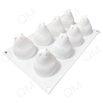 Форма для выпечки и муссовых десертов 8 ячеек "Груша" 29,3 х 17,2 х 6,5 см (белая)