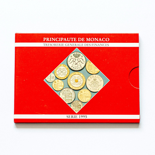 Monaco 1995 Coin Set – 1 Centime to 20 Francs in Original Packaging