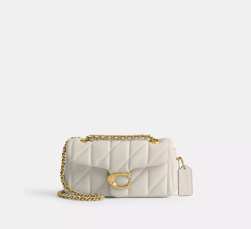 COACH СУМКА ЧЕРЕЗ ПЛЕЧО TABBY 20 С МЯГКОЙ ПОДКЛАДКОЙ, БЕЛЫЙ