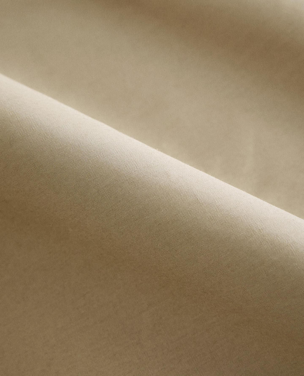 Zara Home - Простыня из ситца (300 нитей), бежевый, 290x280 см