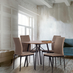 Стул CAPRI (mod. BC565-DC) металл, флок, 43 х 53 х 92 см, Beige (бежевый) HLR8 / черный