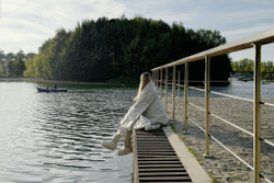 Сапожки-носочки пуховые German Grass Comfort Socks Travel Grass Grey светло-серые