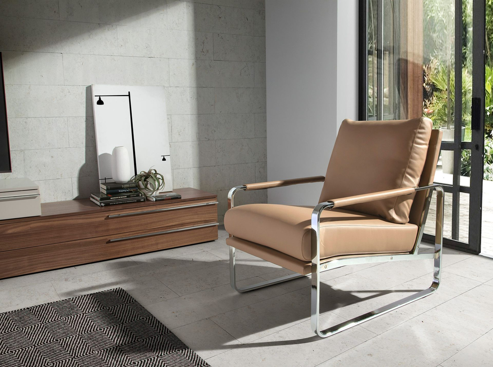 Кресло SF399/5046 из экокожи цвета норки