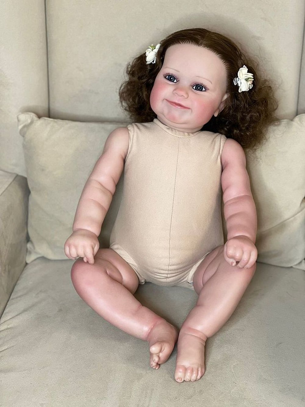 Кукла Реборн мягконабивная 60см в пакете (FA-579)