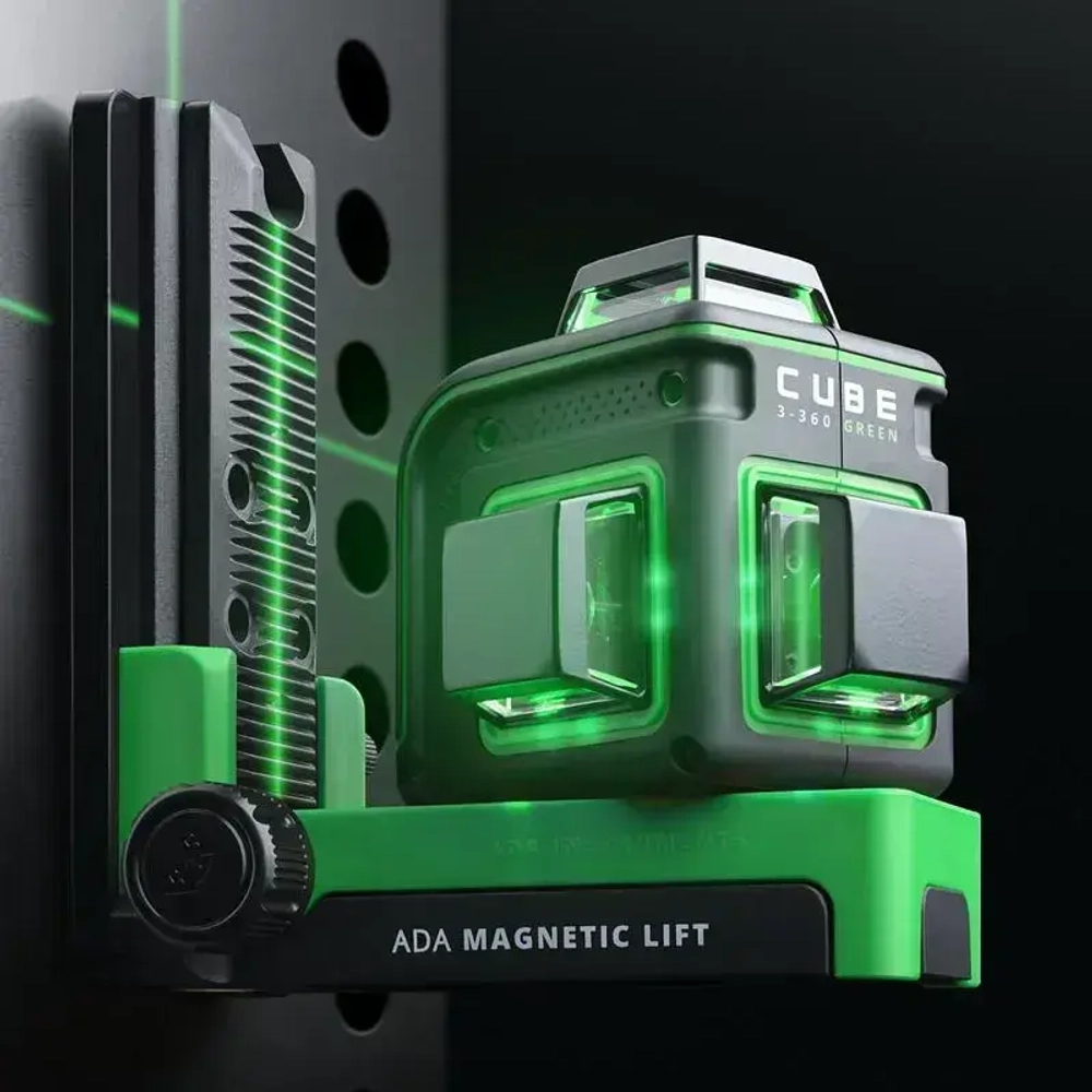 Лазерный уровень ADA Cube 3-360 Green Ultimate Edition