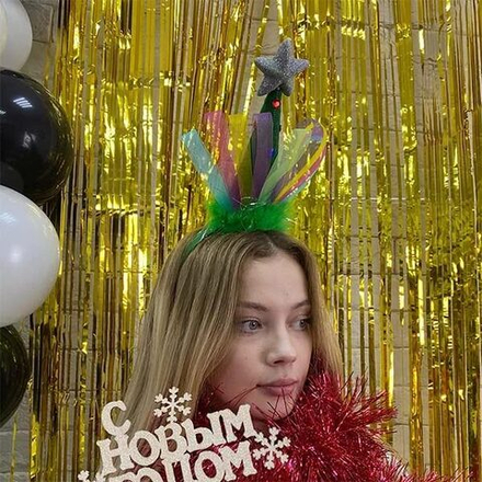 Ободок Елка со стразами