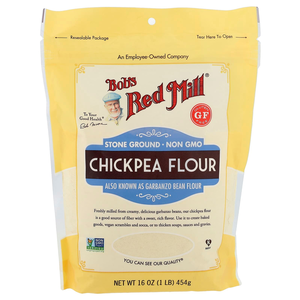 Bob's Red Mill, нутовая мука без глютена, 454 г (1 фунт)