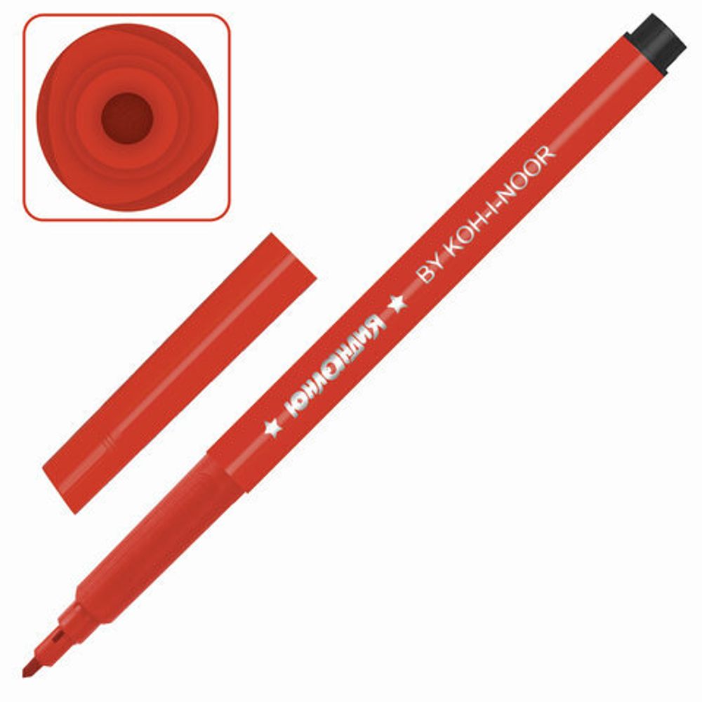 Фломастеры ЮНЛАНДИЯ "Подводный мир" (KOH-I-NOOR EXCLUSIVE), 6 цветов, трехгранные, 151622, 771002JF24KS