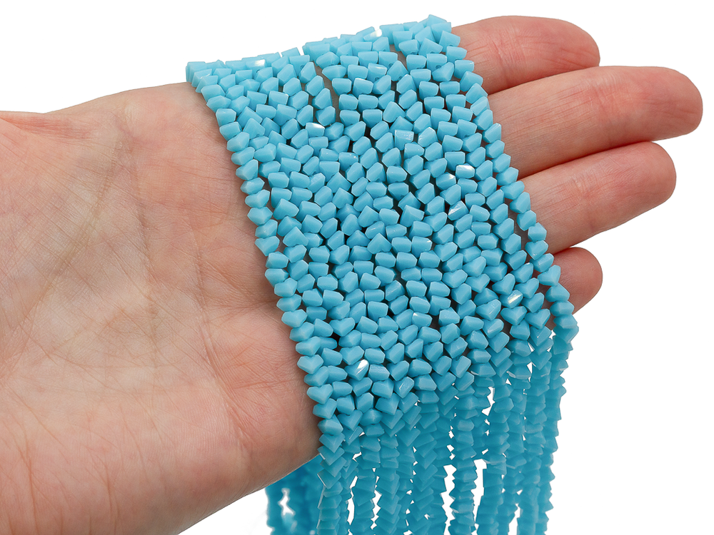 Нить бусин для украшений 4мм (ювелирное стекло)