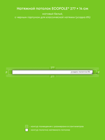 Натяжные потолки 15 м2, 0.4 м2