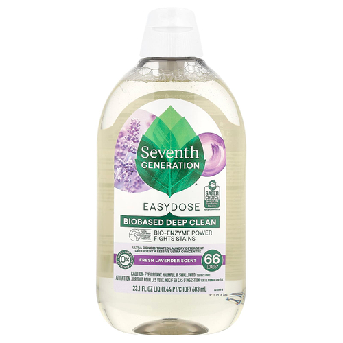 Seventh Generation, Easydose, средство для стирки, со вкусом лаванды, 66 порций, 683 мл (23,1 жидк. унц.)