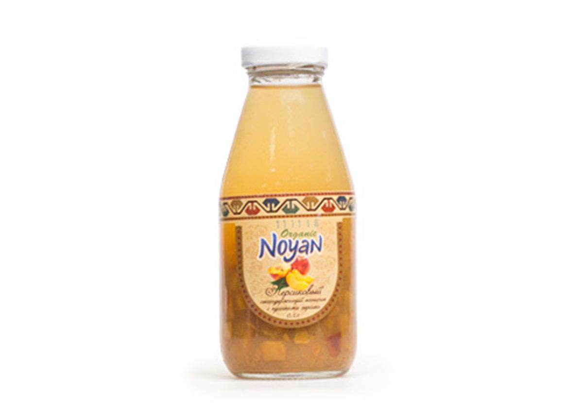 Персиковый напиток с кусочками персика Noyan, 330мл
