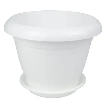 Горшок Фестона, D22, 3,3 л, белый с поддоном