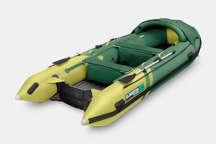 Надувная лодка GLADIATOR E450PRO зелено-оливковый