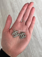 Подвеска Шан. Серебро Лого 22х16  мм жемчуг