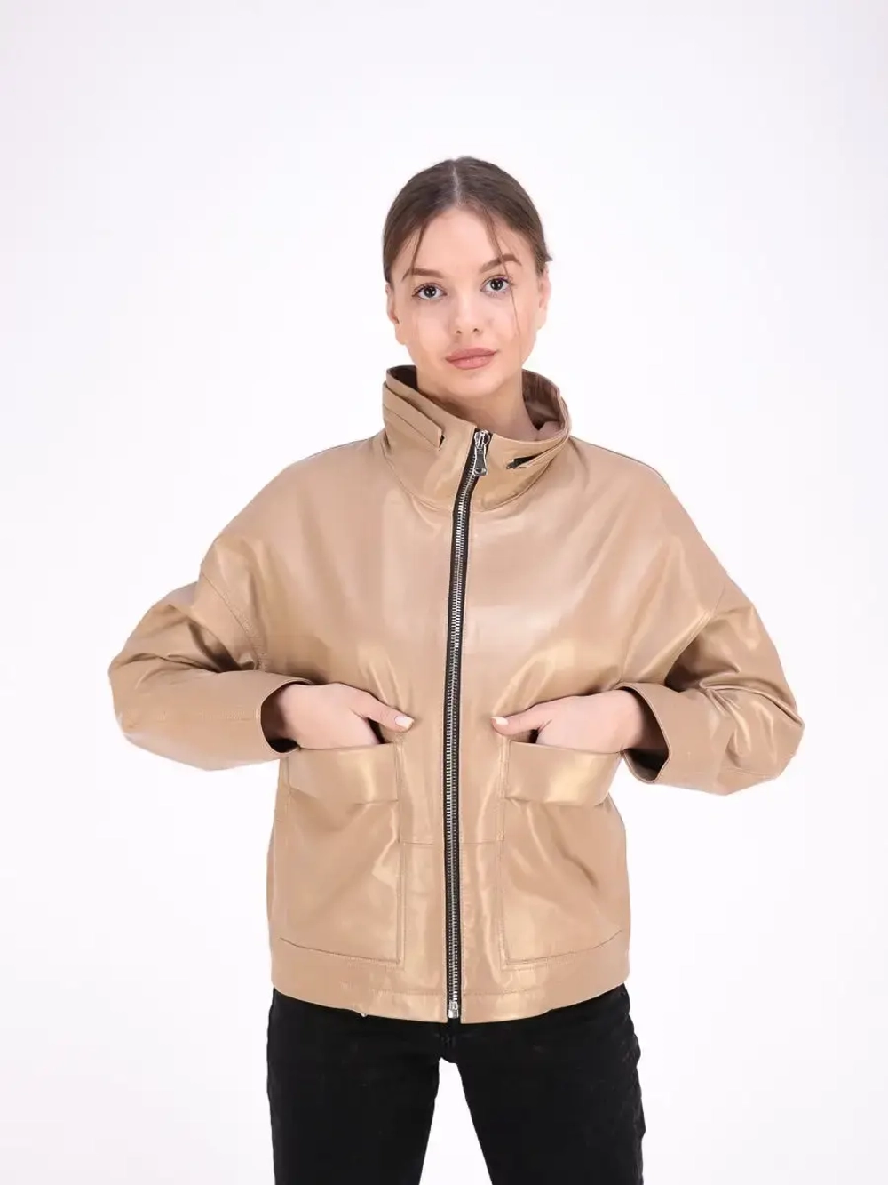 Куртка весна кожаная из натуральной кожи