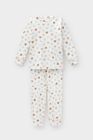 пижама  для девочки  К 1552/24/конфетти из сердечек на сахаре