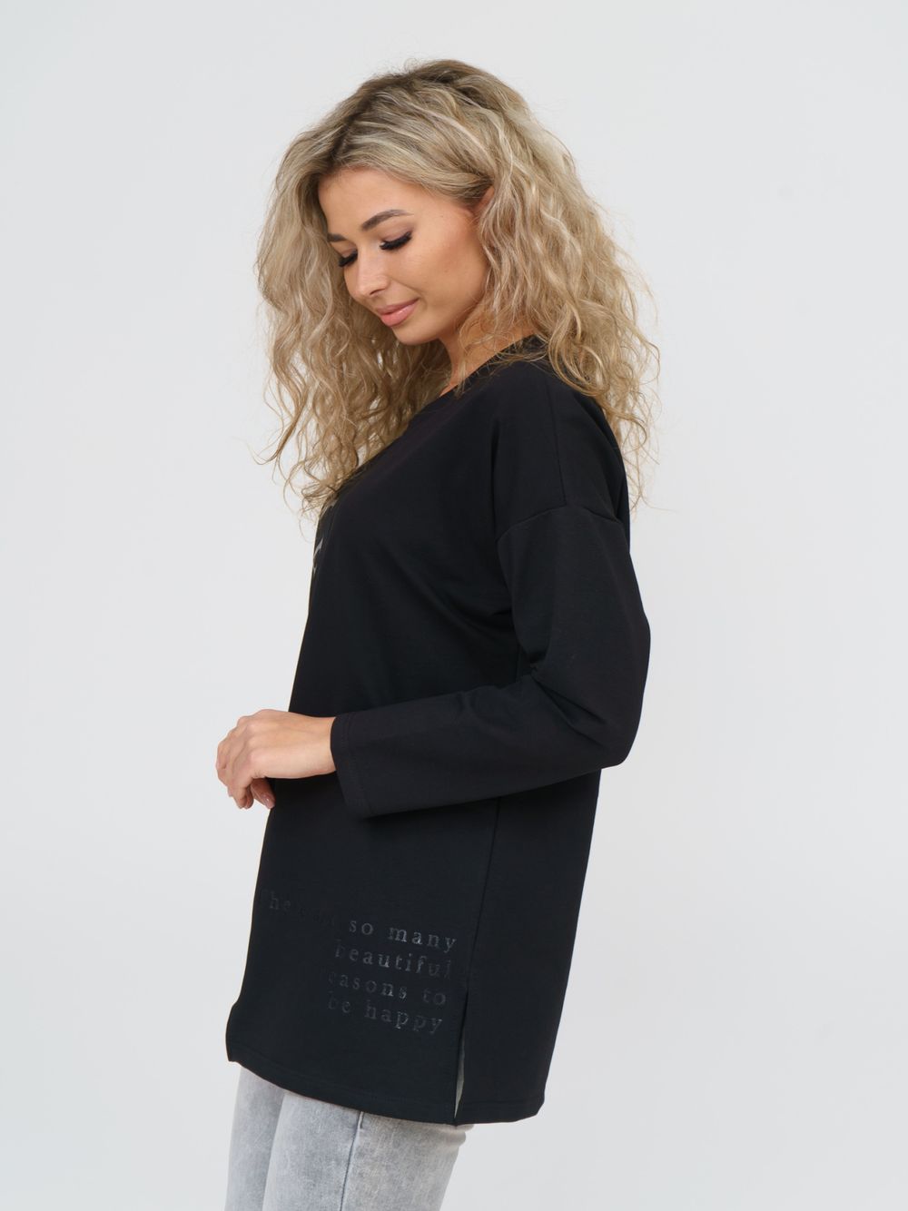 888 Туника  "Черный" SveTekst (Акция)