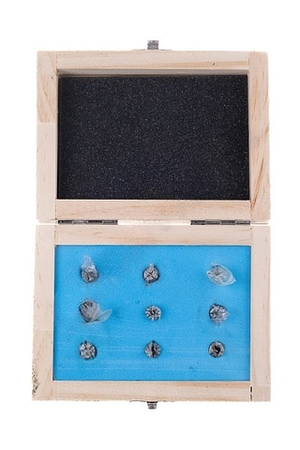 Набор цанг ER8 - 9шт (1, 1.5, 2, 2.5, 3, 3.5, 4, 4.5, 5) точность 0,010 мм