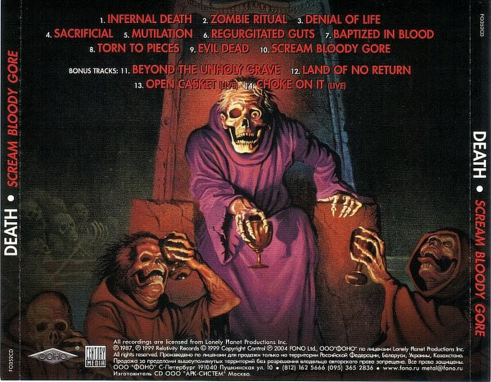 Death / Scream Bloody Gore (RU)(CD)