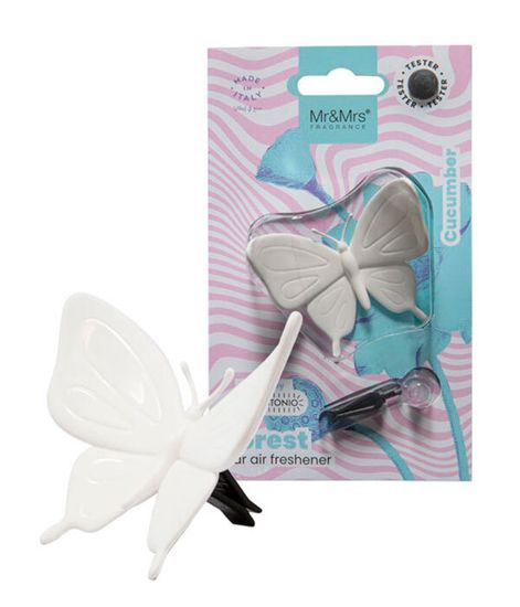 Аромадекор для автомобиля и дома FOREST БАБОЧКА (экзотический огурец) в блистере, Mr&Mrs Fragrance