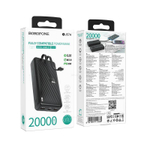 Портативный аккумулятор BOROFONE BJ57A 20000 mAh 22.5W+ PD 20W (черный)