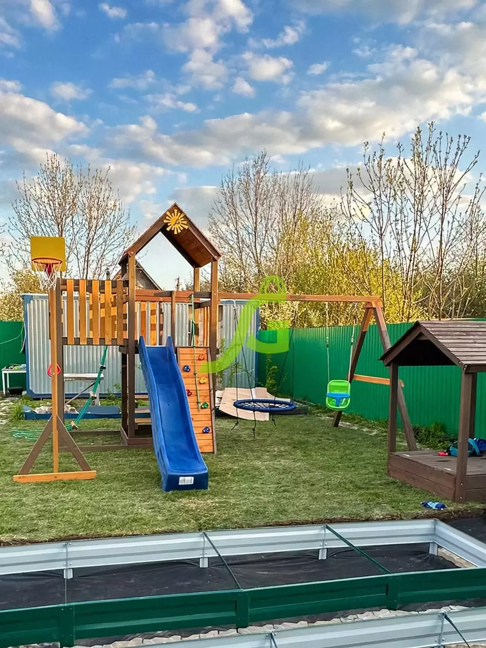 Детская площадка Панда Фани с балконом мод.1