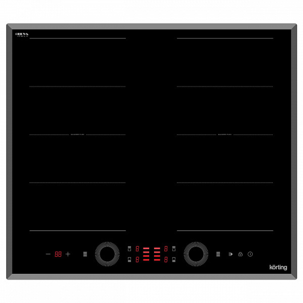 Встраиваемая индукционная варочная панель Korting HIB 68700 B Quadro