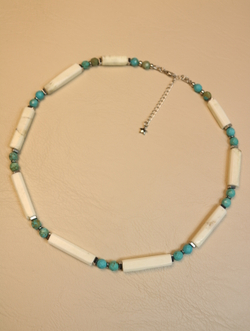 Колье «Линия Лагуны» из турквенита
