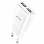 СЗУ USB Hoco C12 (12W, 2 порта) Белый