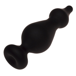 Черная анальная втулка Amuse L - 13,8 см.