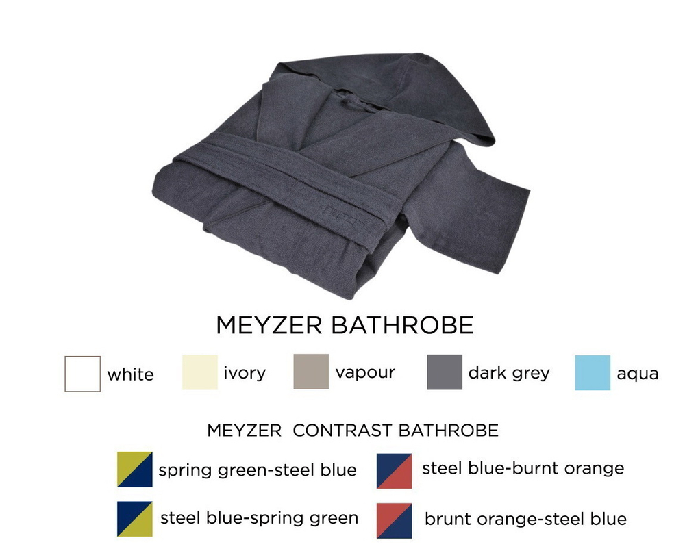 Халат хлопковый Hamam Meyzer оливковый с синим Турция фото