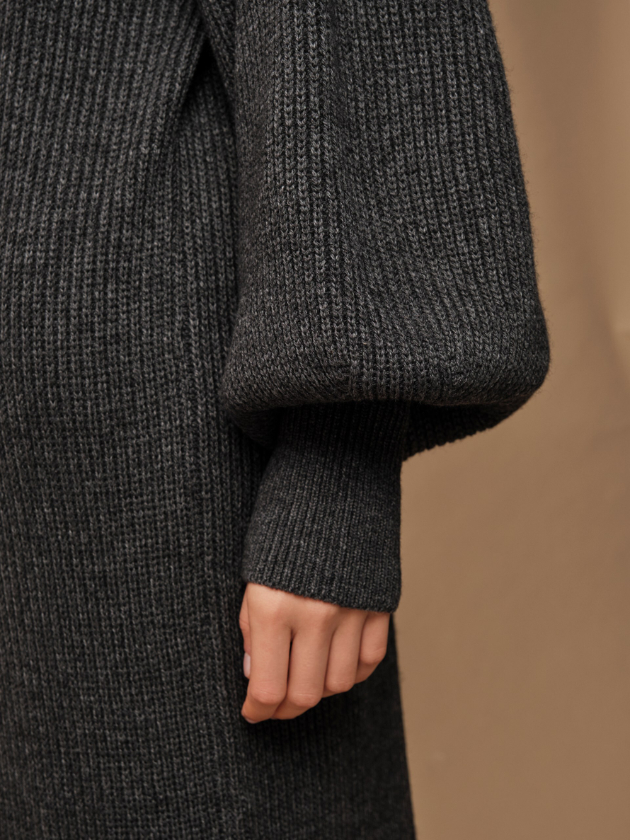 D0341-8101 Платье dbr, антрацит