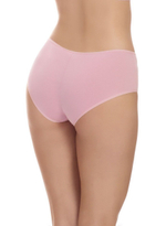 Хлопковые трусики-шорты с низкой линией талии (Размер: S) (Цвет: розовый)