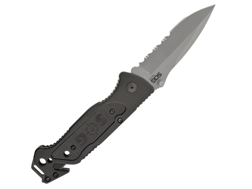 Нож складной SOG Escape Bead Blasted, 7Cr17MoV, рукоять алюминий, блистер (SOG-FF24-CP)
