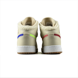 Nike Air Jordan 1 Mid GS Fleece "Pearl White"