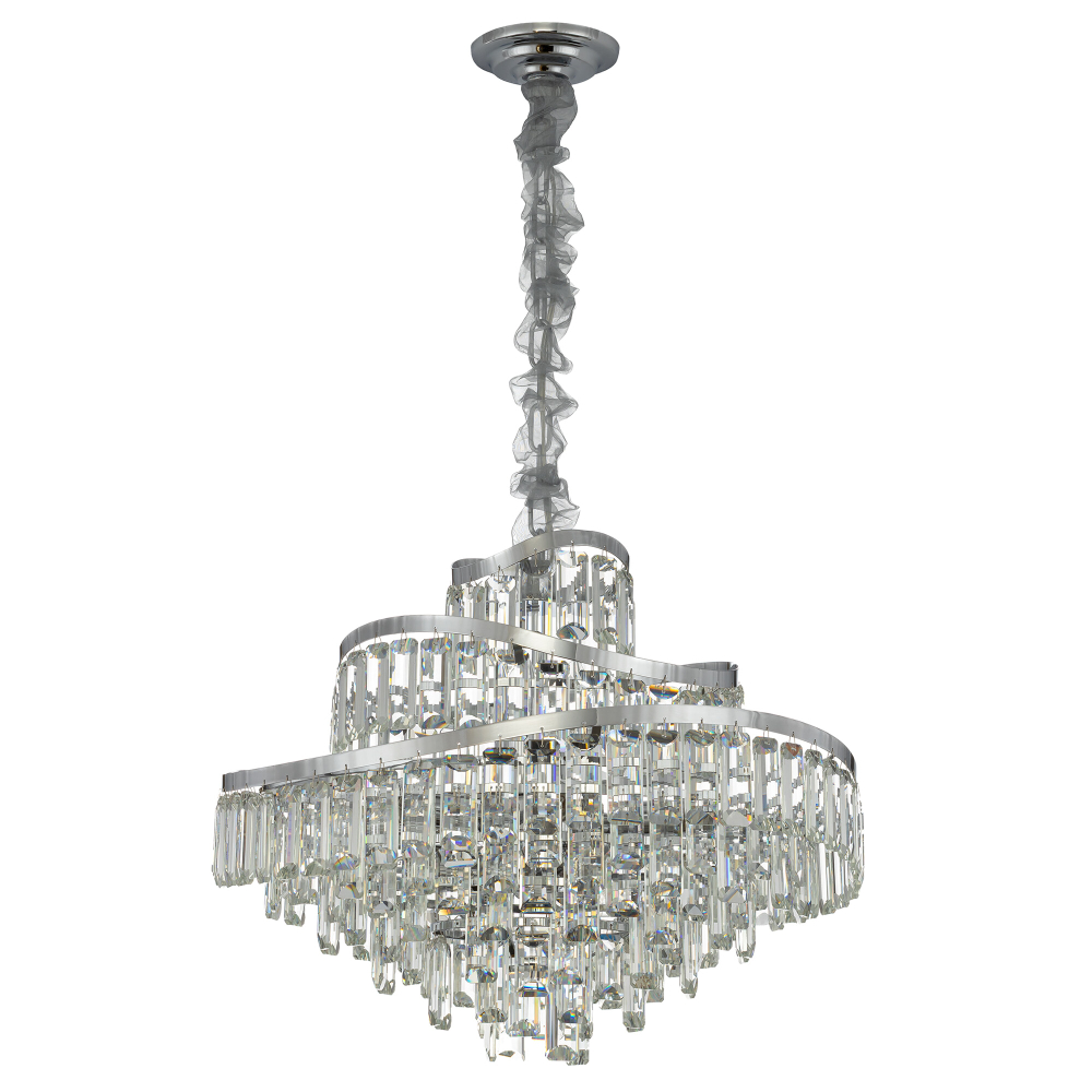 Citilux NAIAD CL315161 Люстра хрустальная подвесная Хром