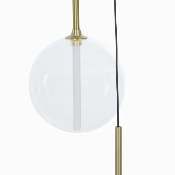 Подвесной светильник Balance 142х36 см, прозрачный, золотистый