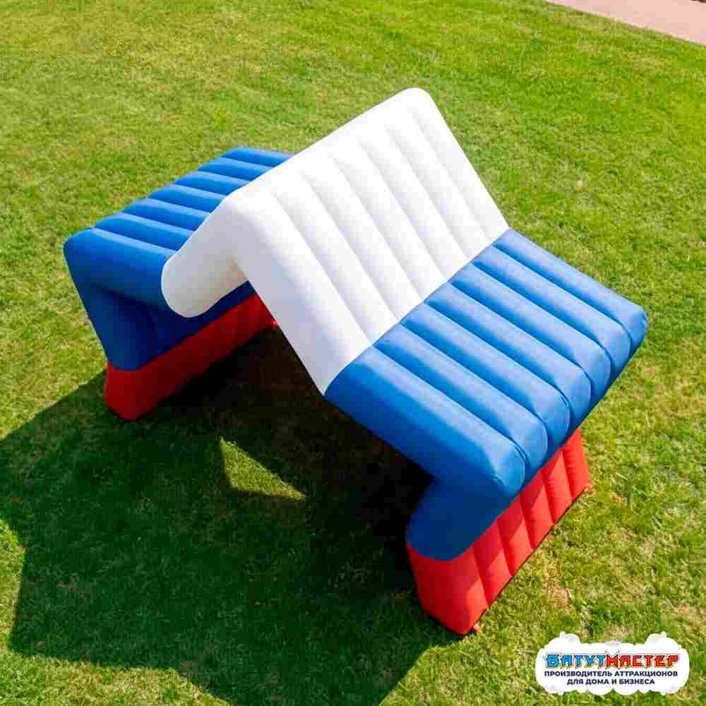 Надувная сцена звезда триколор «Русская звезда», 11×7,5×4 м