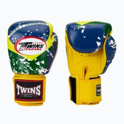 Боксёрские перчатки Twins Special FBGVL3-44 Brasil yellow/red/blue