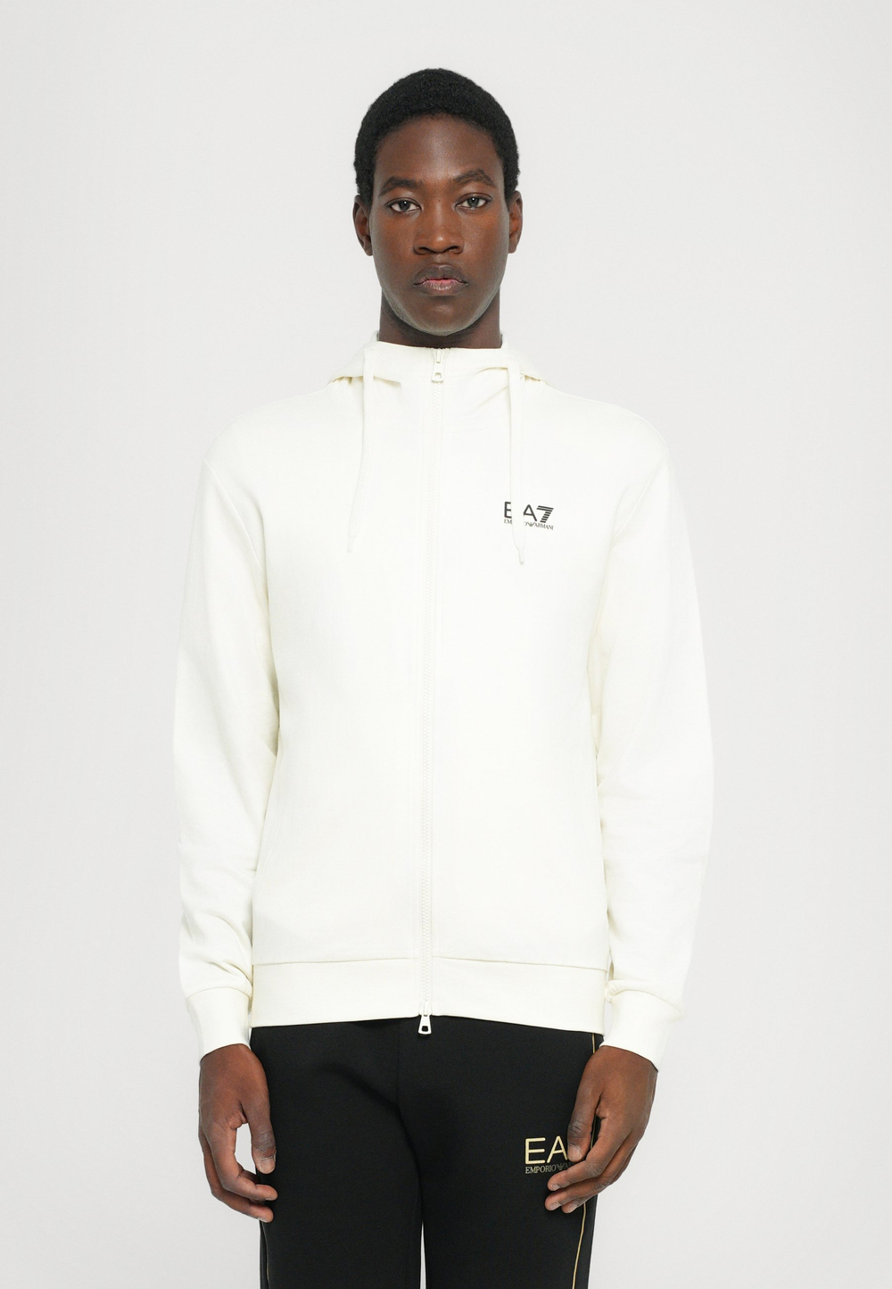 EA7 Emporio Armani UNISEX - Толстовка на молнии - ванильный лед/молоко