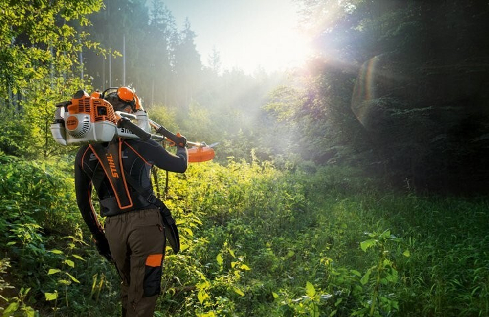 Мотокоса Stihl FS 56, сдвоенный наплечный ремень, косильная головка AUTOCUT 25-2