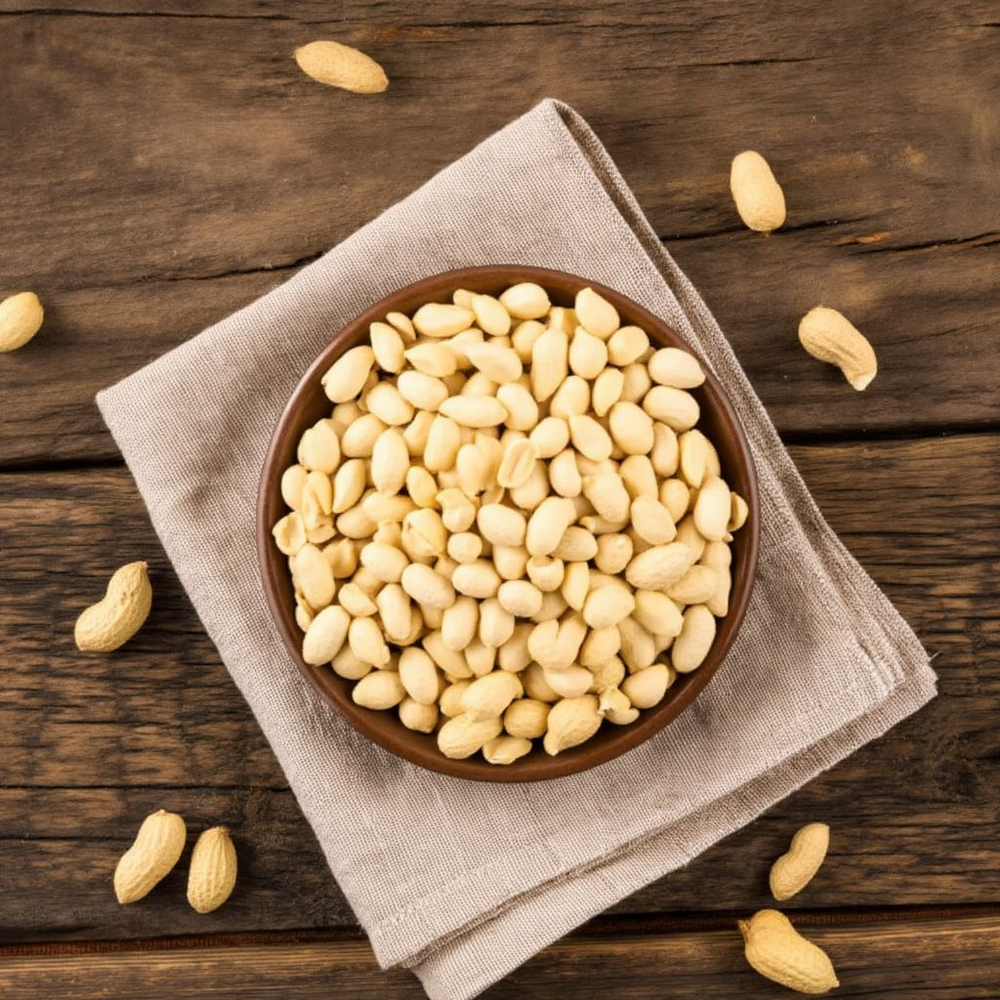 Арахис бланшированный сырой, 1кг